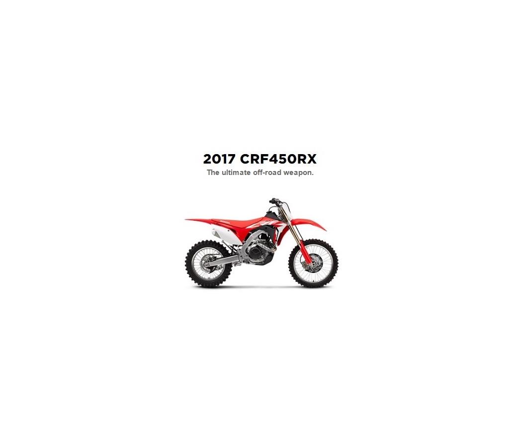  16 reg HONDA CRF450X 