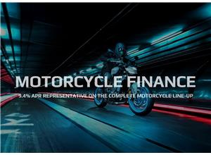 Motorcycle Finance - 9.4% APR Representative