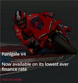 Panigale V4 now available on its lowest ever finance rate