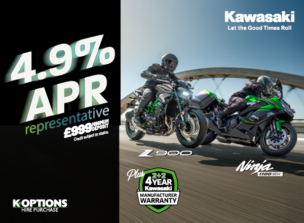 Ride away on your dream Kawasaki this summer