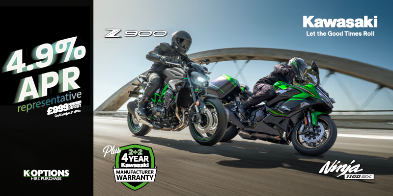 Ride away on your dream Kawasaki this summer