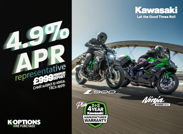 Ride away on your dream Kawasaki this summer