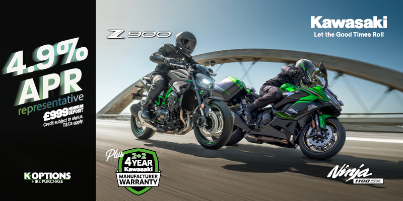 Ride away on your dream Kawasaki this summer
