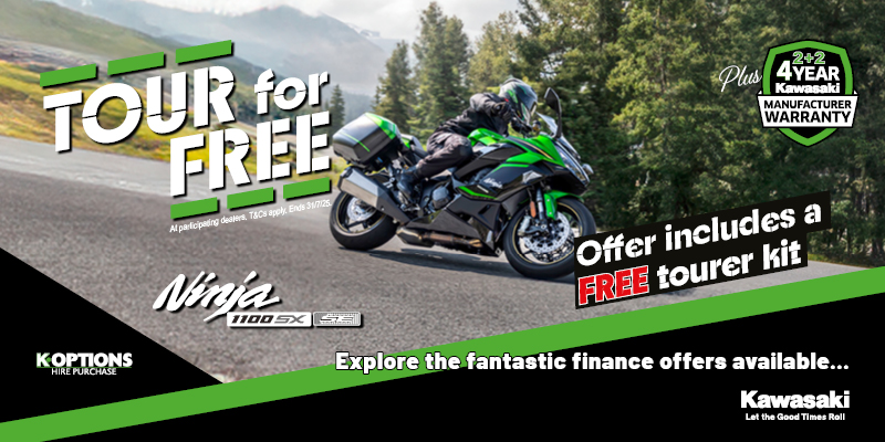 Tour For Free With The Ninja 1100SX and Versys 1100 Families!