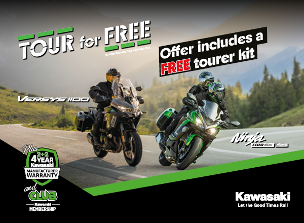 Tour For Free With The Ninja 1100SX and Versys 1100 Families!