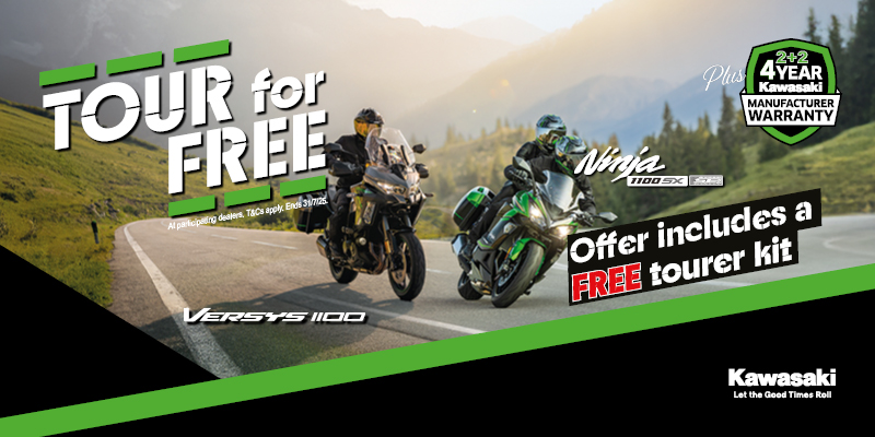 Tour For Free With The Ninja 1100SX and Versys 1100 Families!
