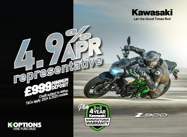 Ride away on your dream Kawasaki this summer